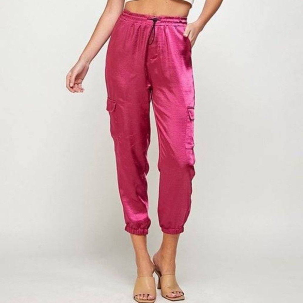 Ellison Wine Silky Joggers